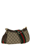 ophidia ophidia beige and brown gg supreme fabric handbag