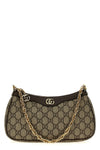 ophidia ophidia beige and brown gg supreme fabric handbag