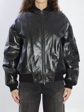 SALVATORE SANTORO 38 leather bomber jacket 