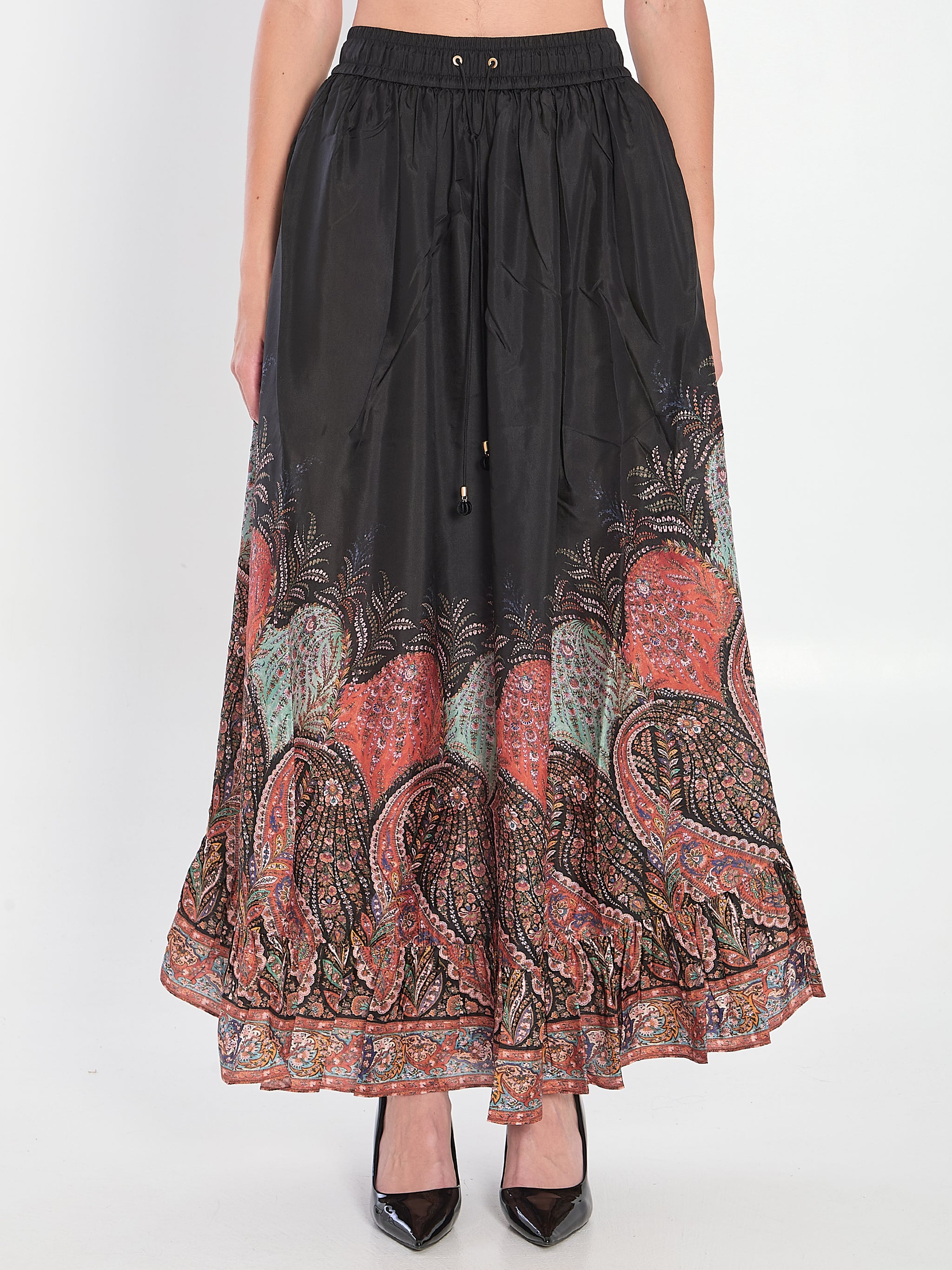 rhiannon ruffle maxi skirt