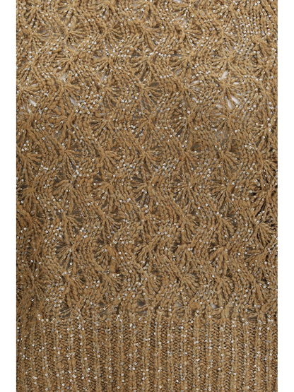 BRUNELLO CUCINELLI L open-knit construction sweater 