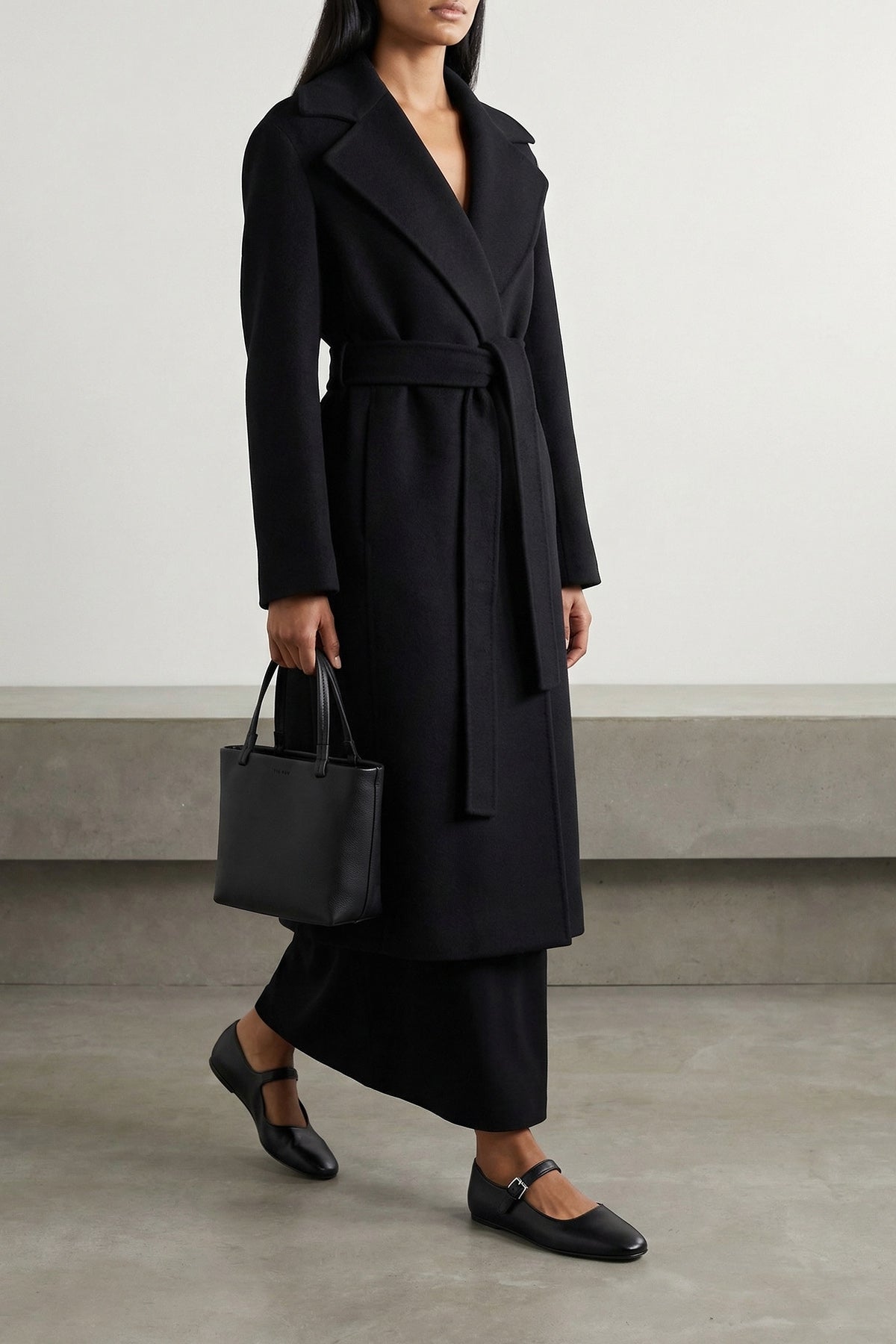 long bartelle long skirt in light wool
