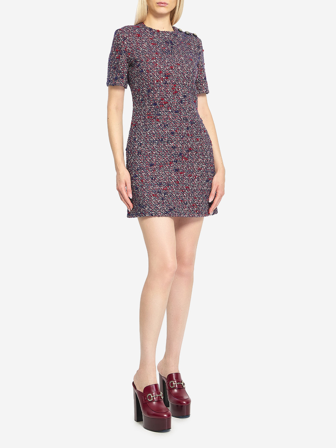GUCCI 42 wool bouclé dress