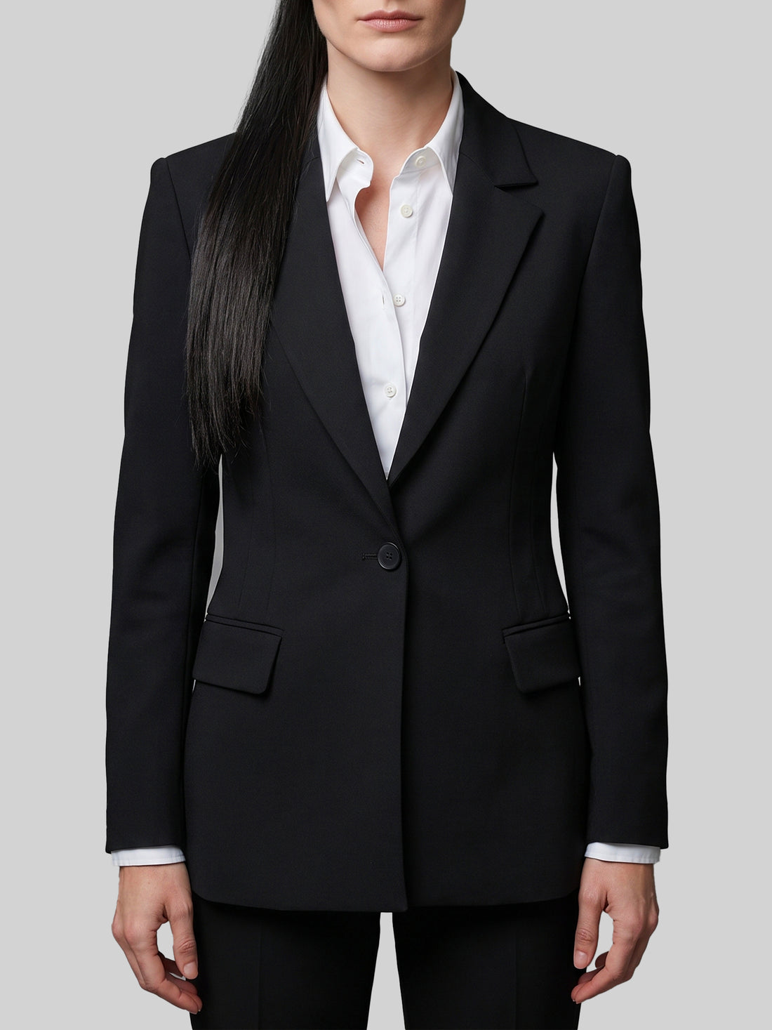 SUTTON NEW YORK 42 single-breasted technical fabric jacket