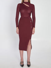 SELF PORTRAIT M midi dress with cut-out