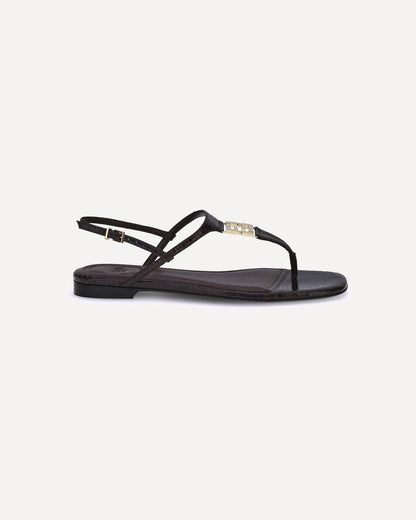Fendi Ffold Sandals Purple