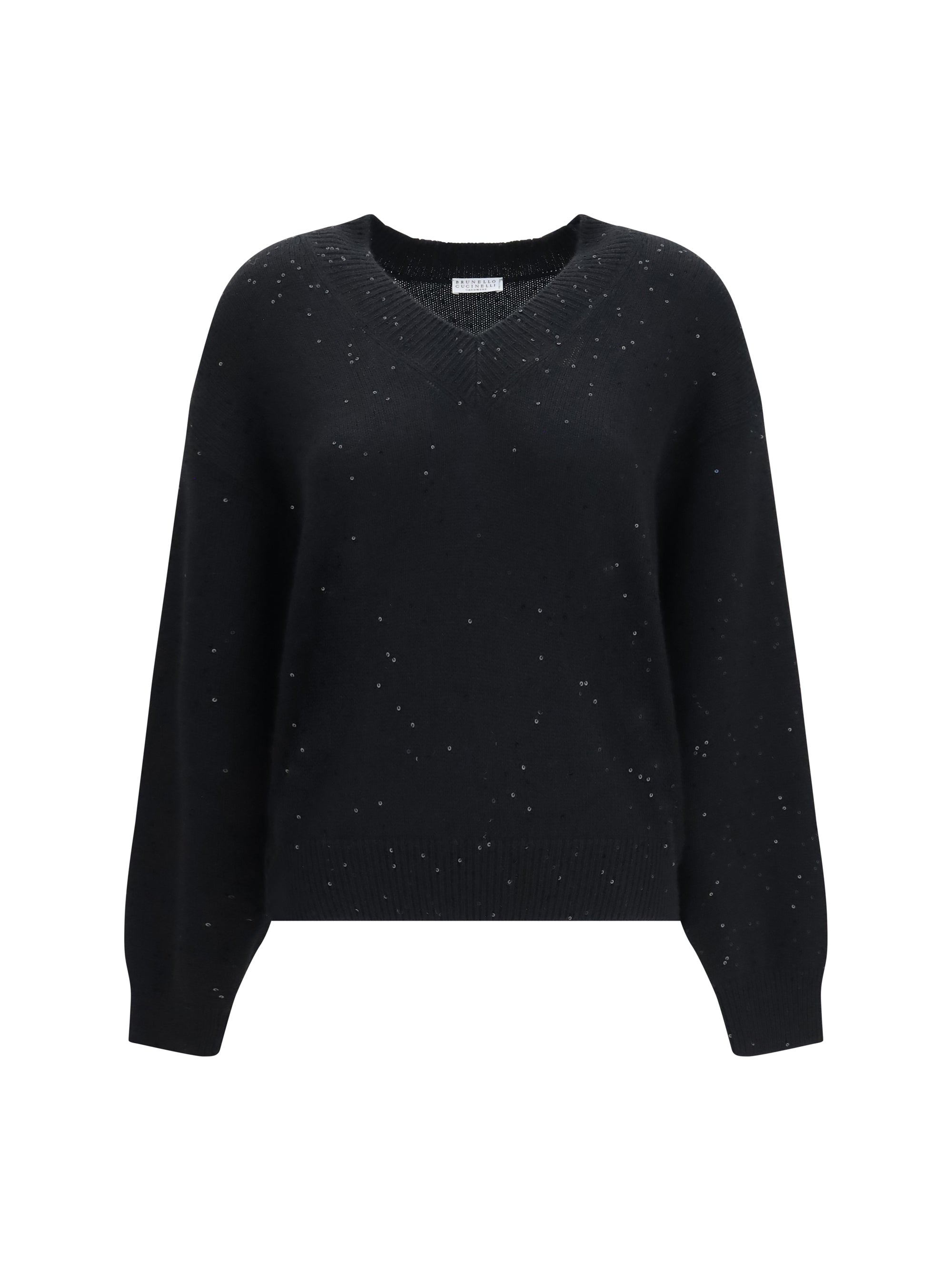 diamante cashmere and silk sweater