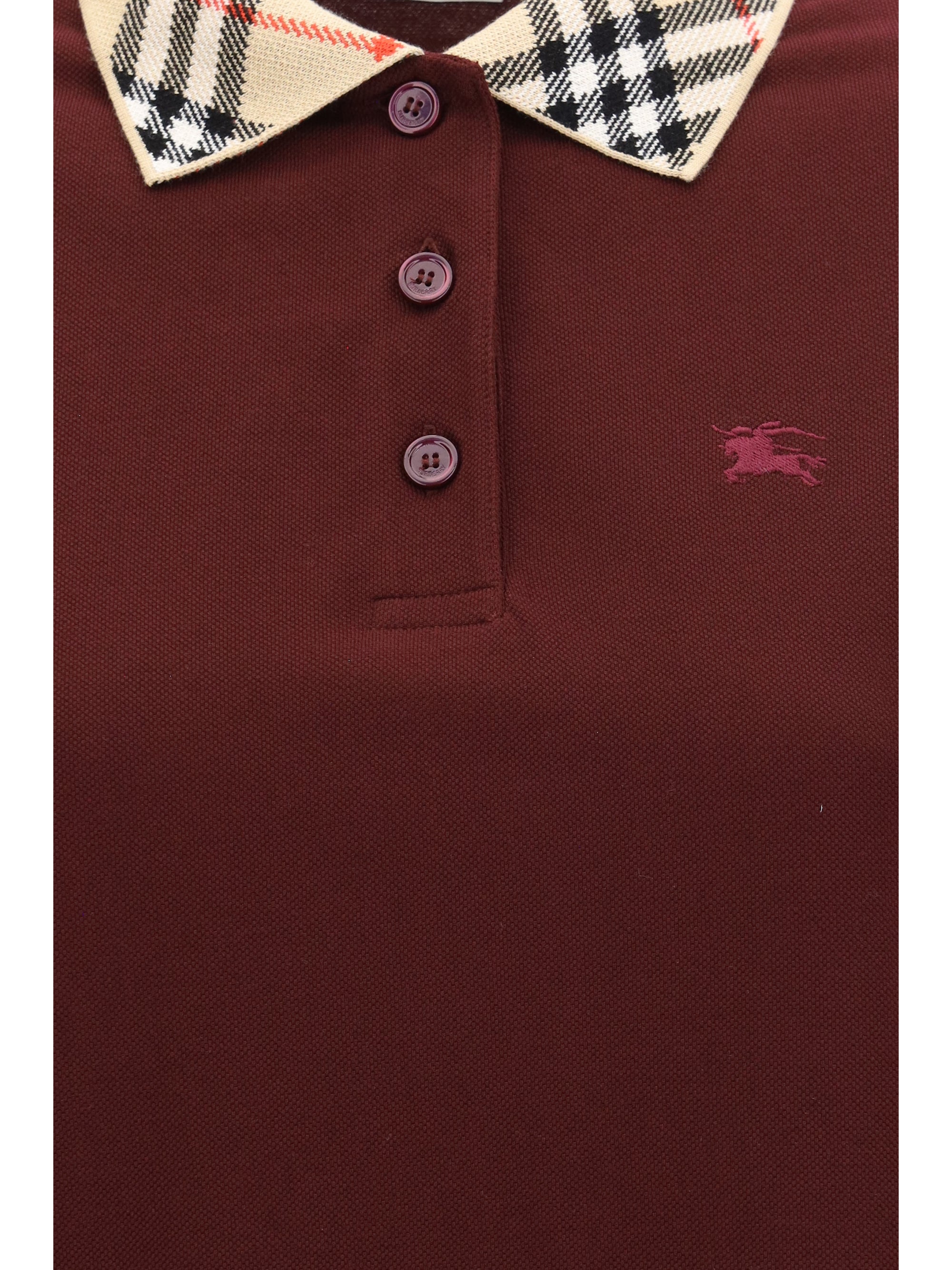 burberry polo shirt dress Burberry Sweetpea Pink Romola Check-Trim Cotton Polo Dress 4-14 Years 8 Years