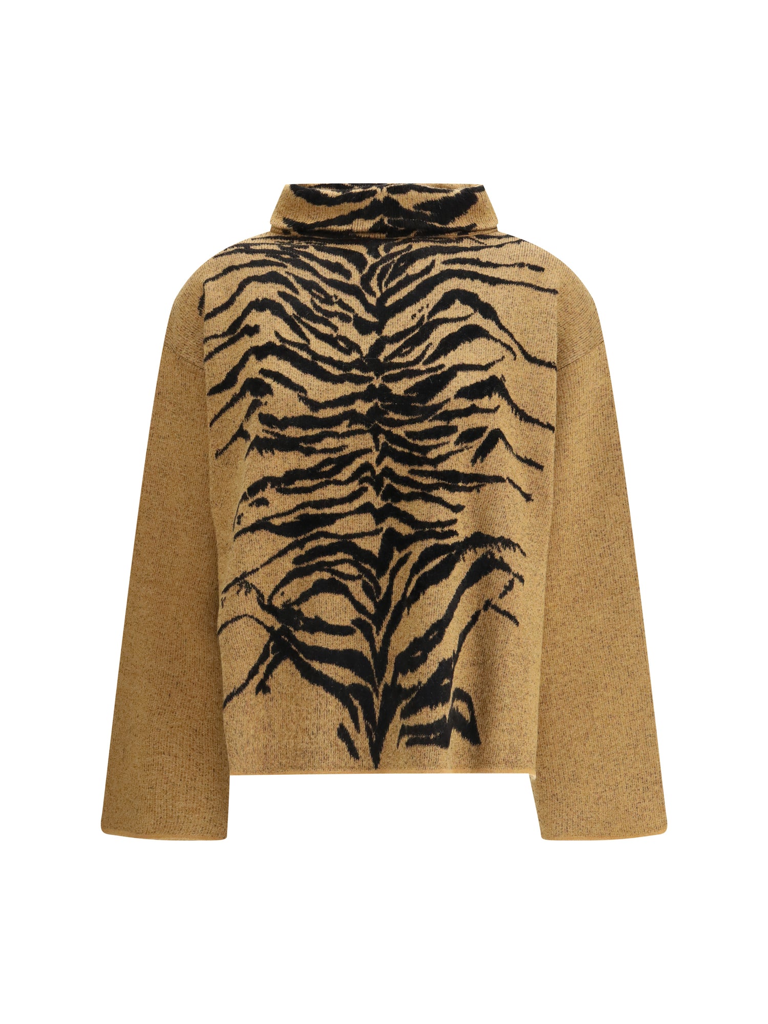 ALAIA 40 wool pullover with a jacquard tiger motif