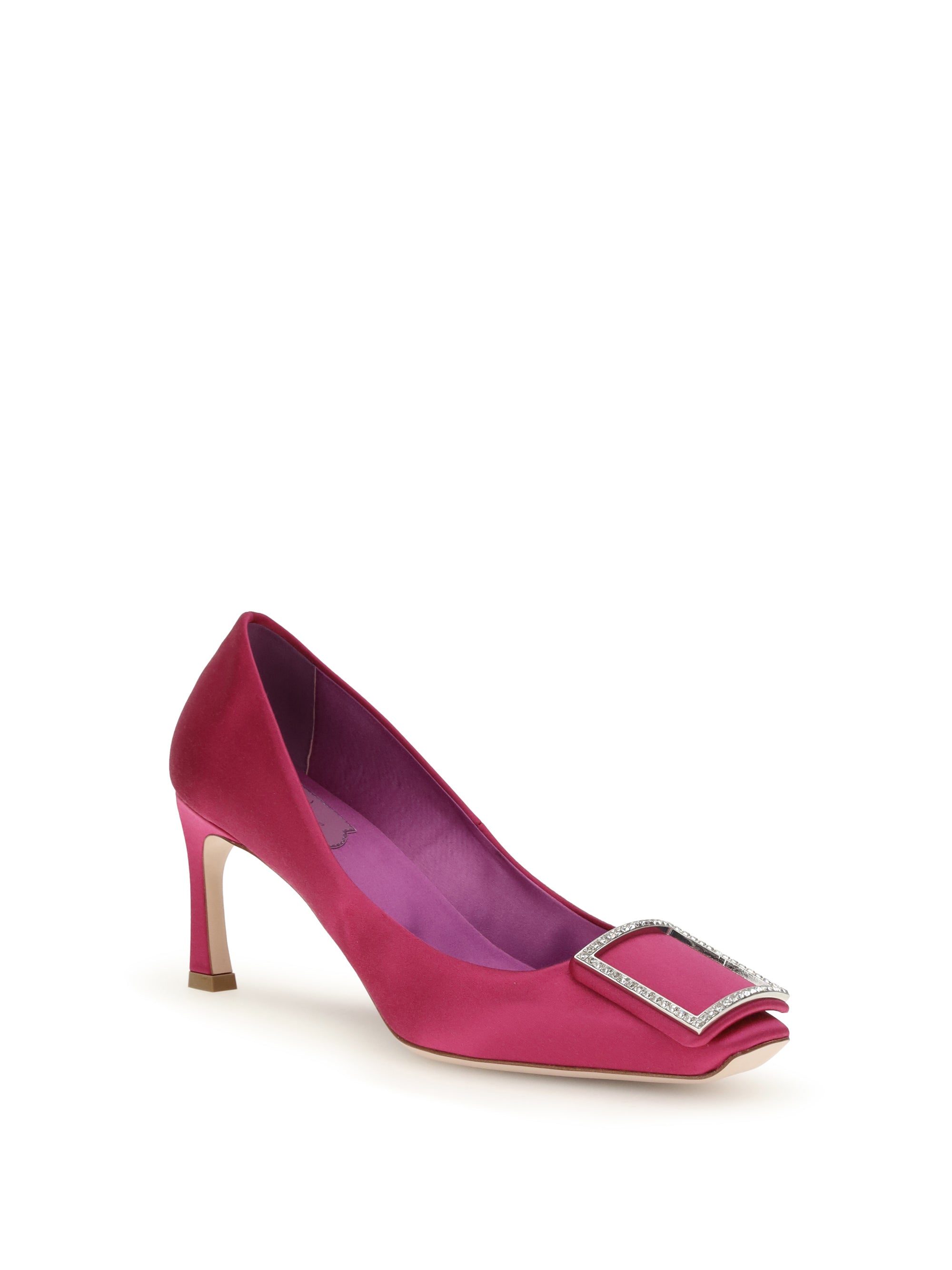 satin trompette pumps