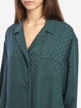 GUCCI 40 gg jacquard silk shirt