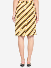 GUCCI 40 diagonal gg longuette skirt