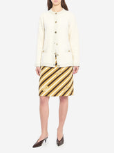 GUCCI 40 diagonal gg longuette skirt