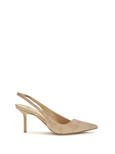 suede slingback pumps