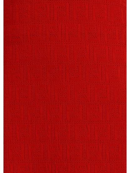 FENDI 40 knitted midi dress