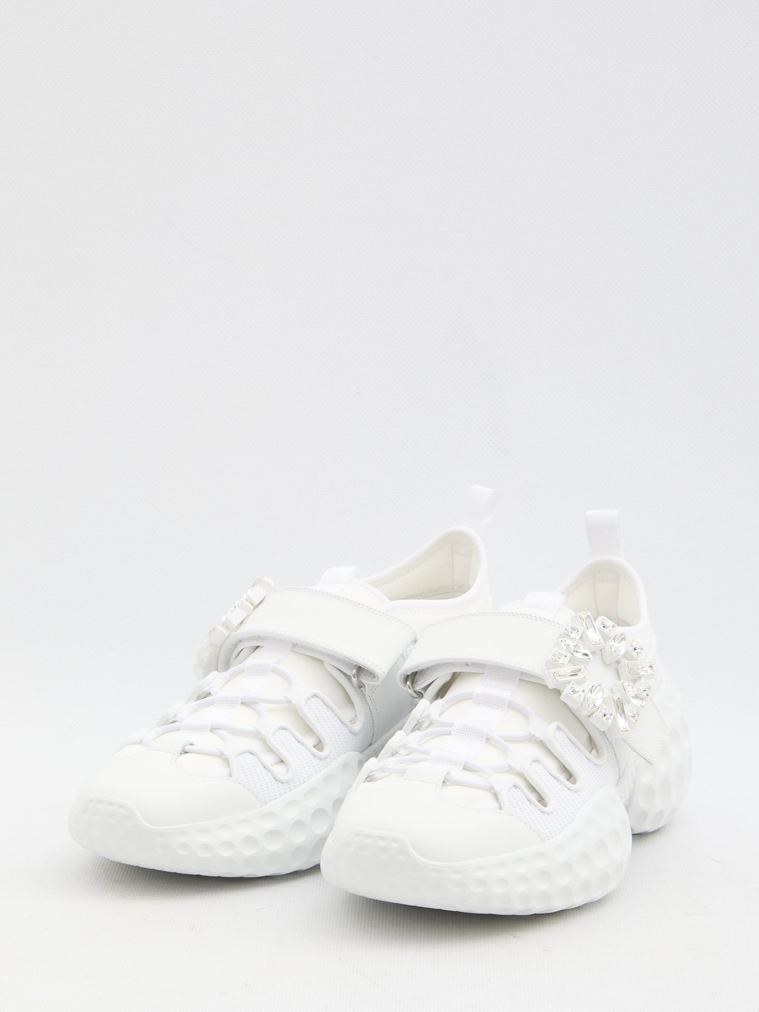 ROGER VIVIER 38½ sneakers with crystal-embellished buckle