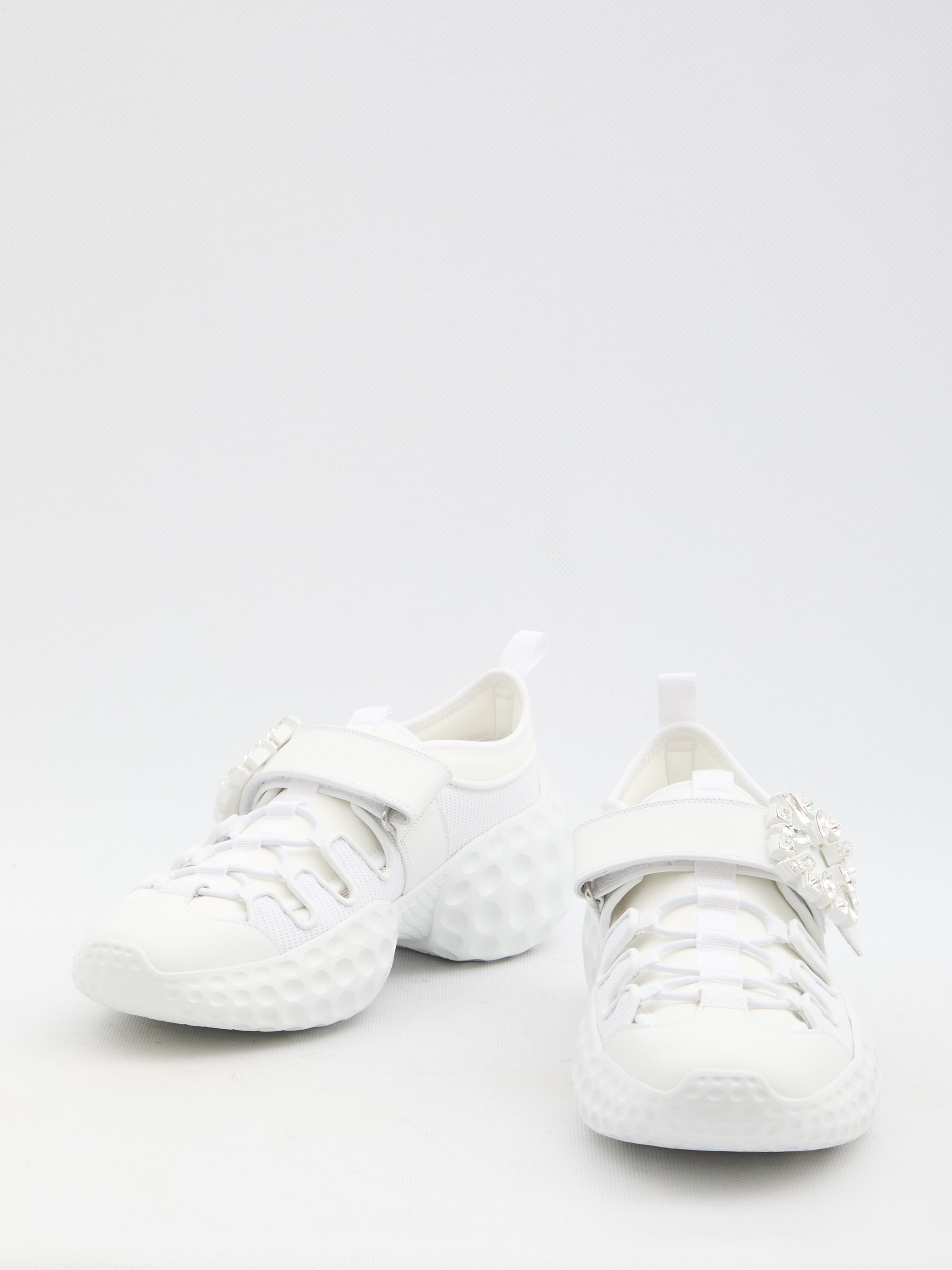 ROGER VIVIER 38½ sneakers with crystal-embellished buckle