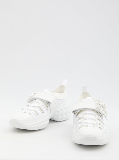 ROGER VIVIER 38½ sneakers with crystal-embellished buckle