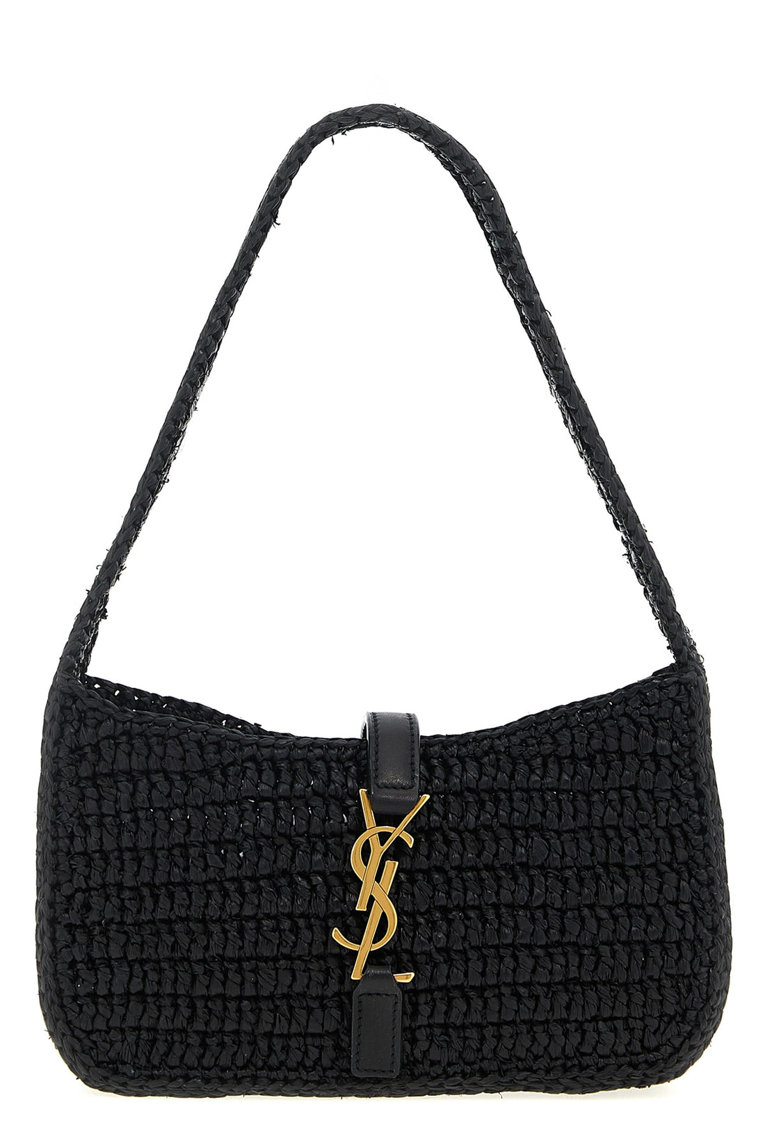 SAINT LAURENT OS le 5 à 7 mini handbag in woven raffia