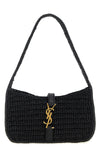 le 5 à 7 mini handbag in woven raffia