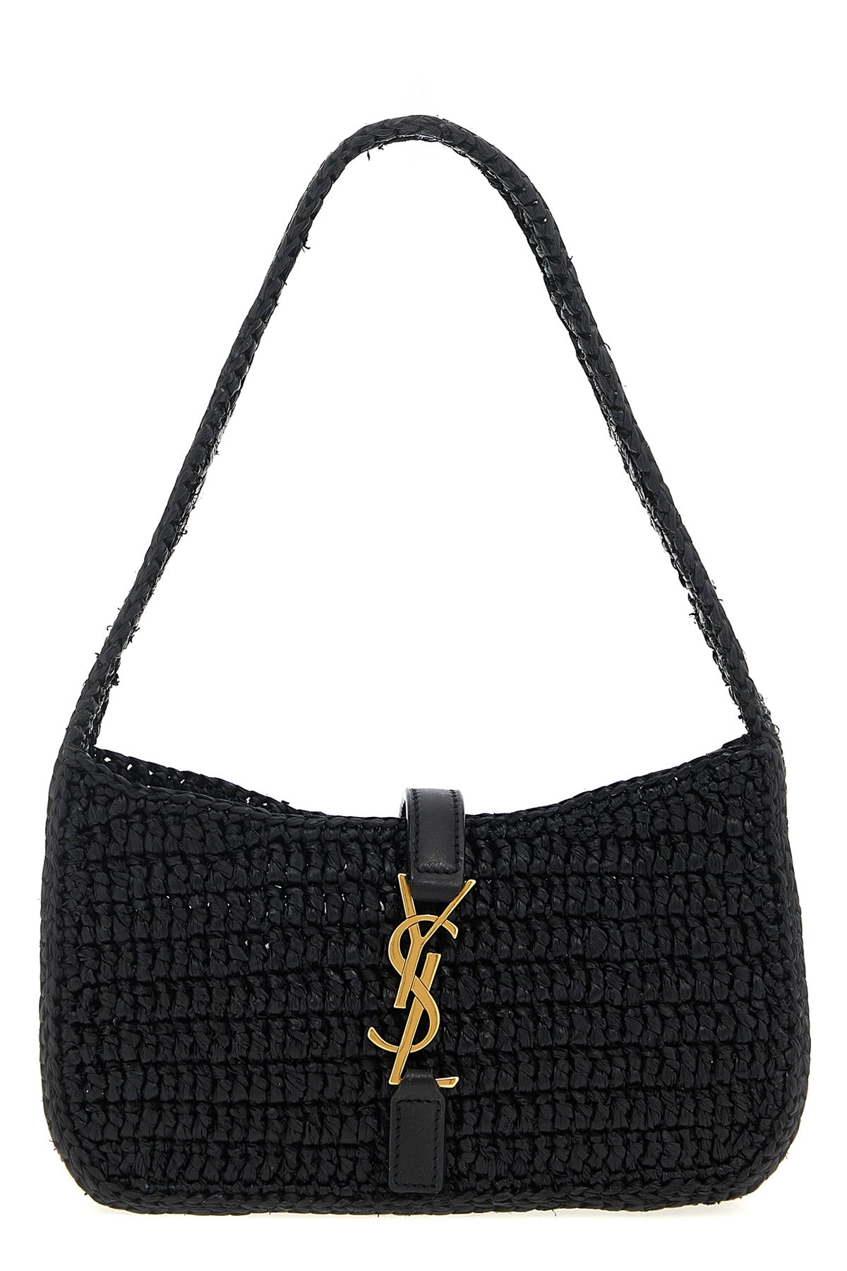 le 5 à 7 mini handbag in woven raffia