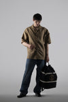 all-over gg shirt in linen blend