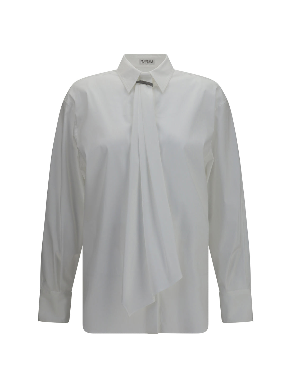 BRUNELLO CUCINELLI L shirt with monili embellishment