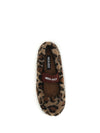 leopard teddy ballerinas