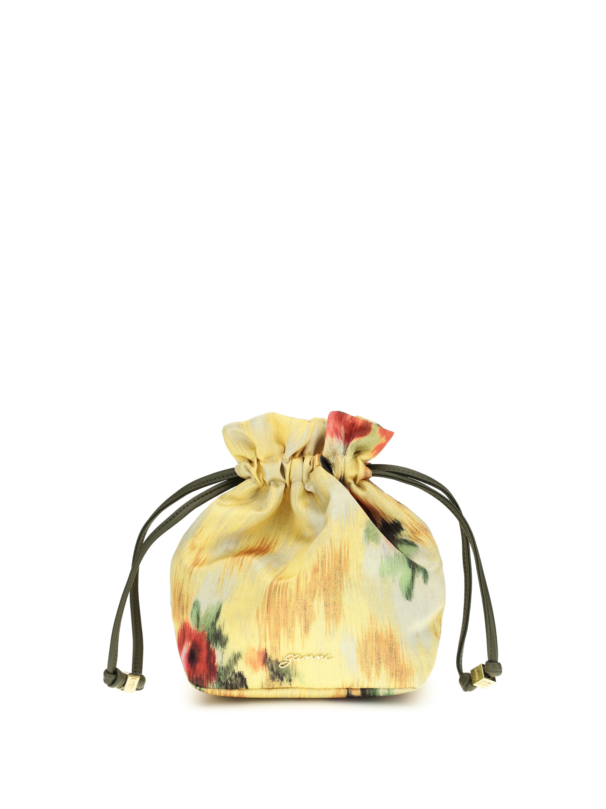 printed taffeta pouch