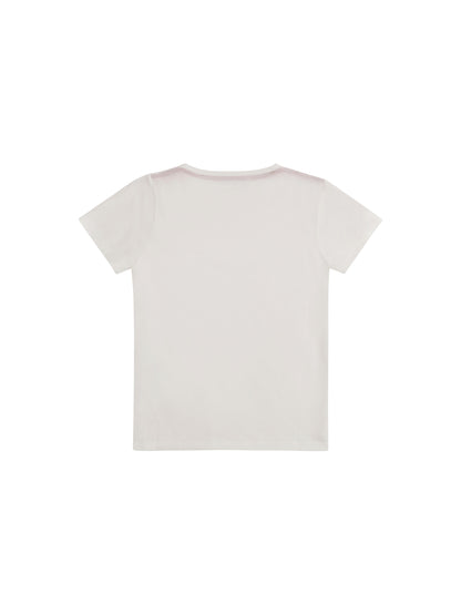 GUCCI 10Y t-shirt with a contrasting logo print on the chest pocket