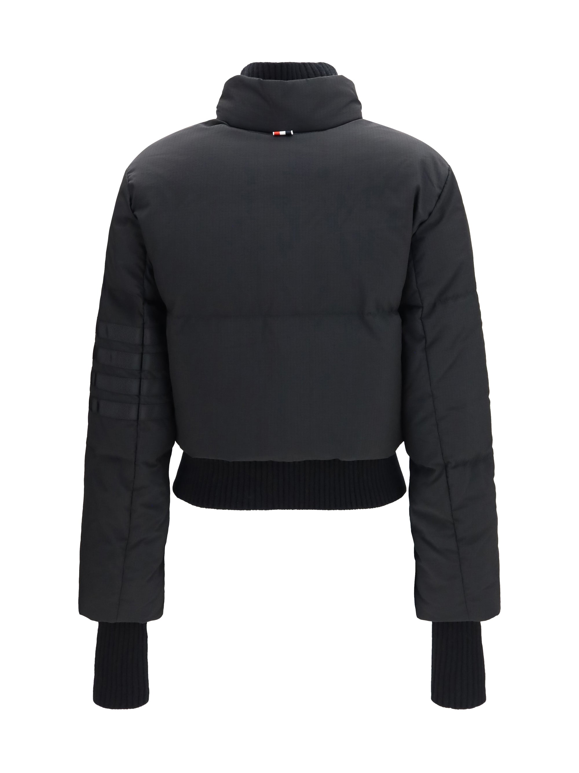short padded jacket with front zip