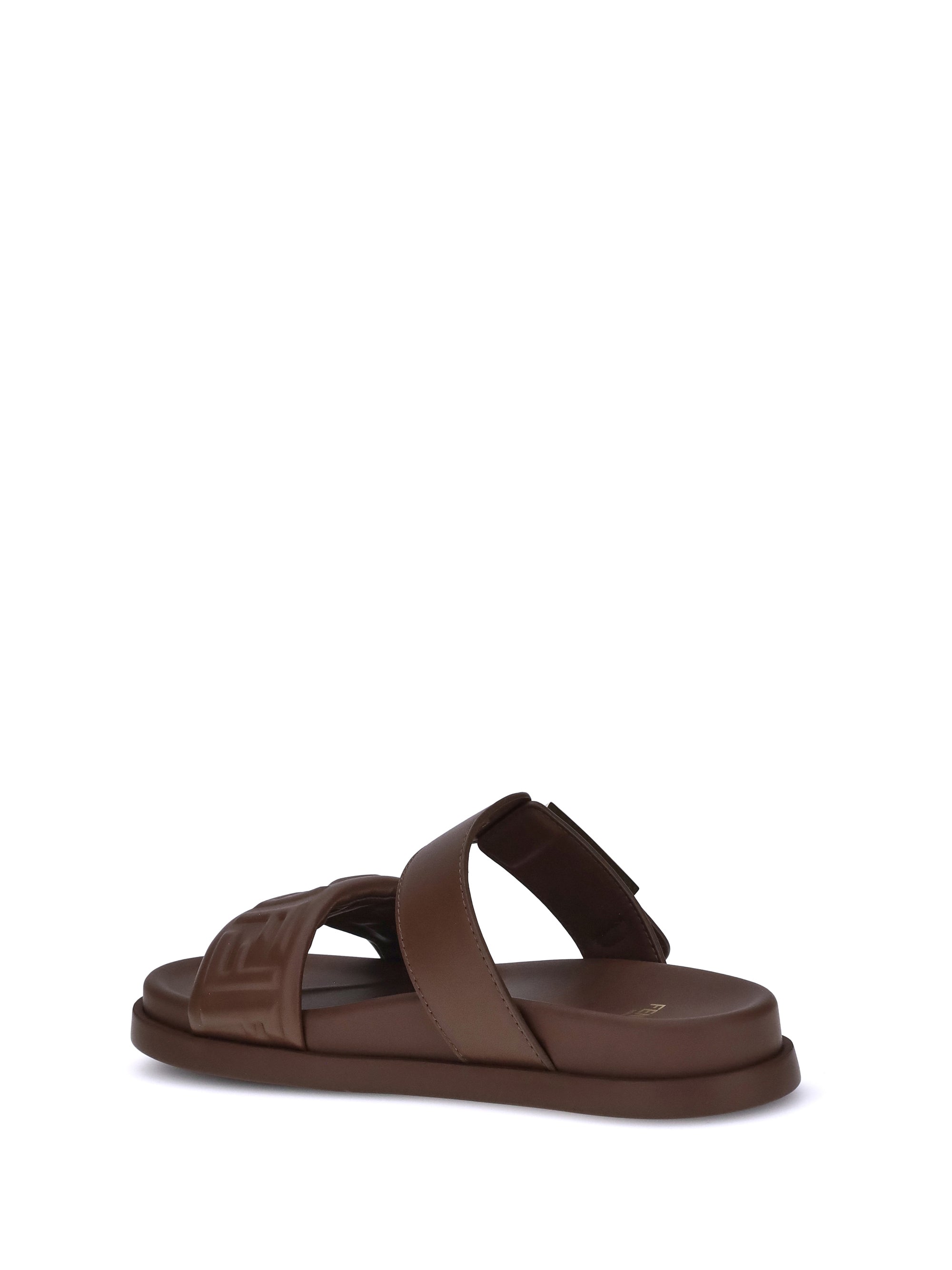 logoed sandals