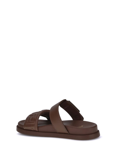 logoed sandals