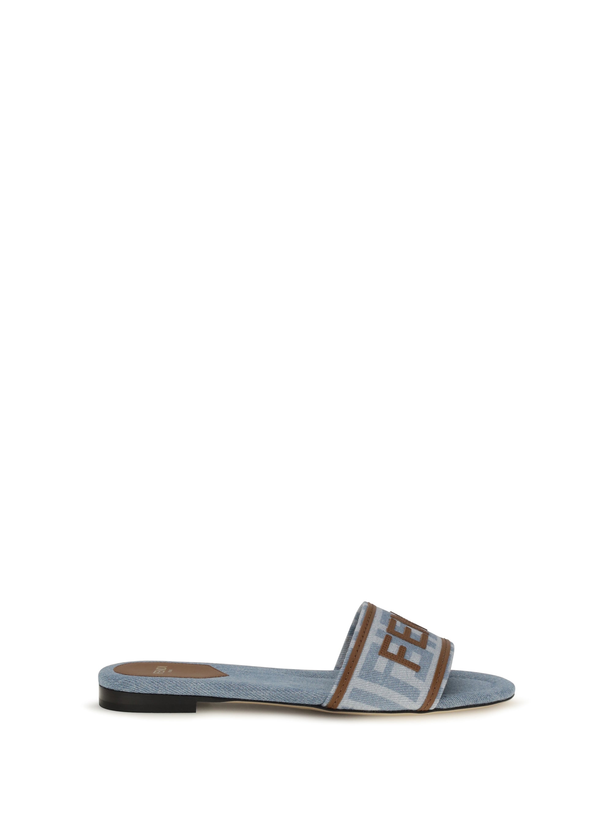 ff denim sandals