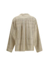 silk shirt with all-over monogram