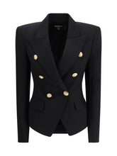 BALMAIN 40 6 buttons fitted grain de poudre jacket