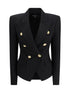 BALMAIN 40 6 buttons fitted grain de poudre jacket