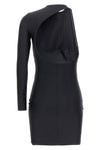 one shoulder stretch fabric dress