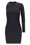 one shoulder stretch fabric dress