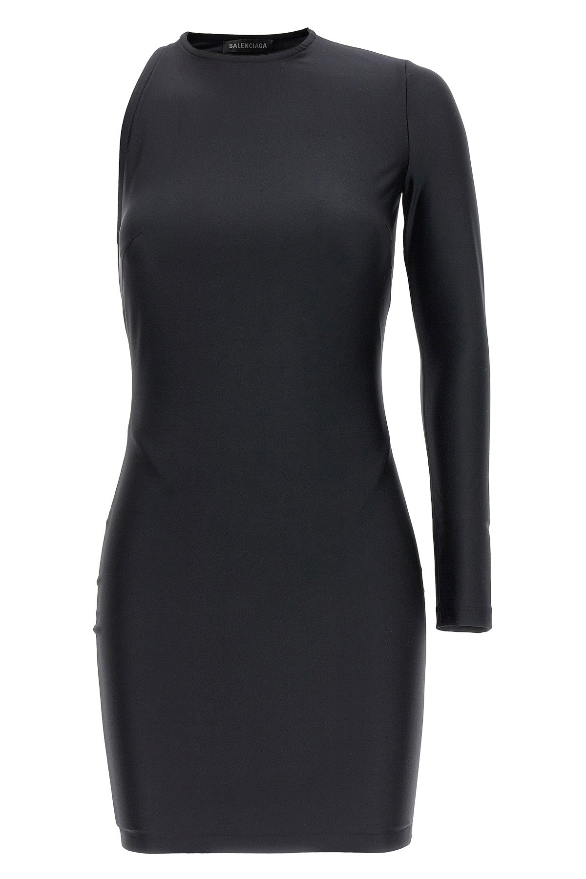 one shoulder stretch fabric dress