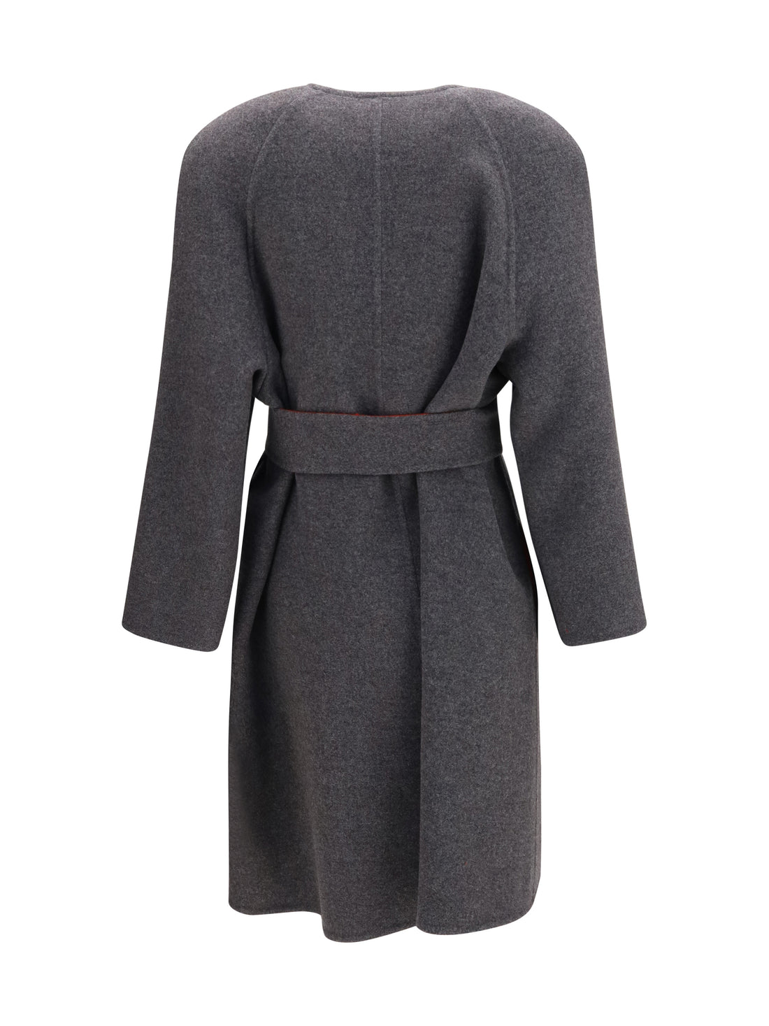 VALENTINO 44 wool and cashmere belted coat