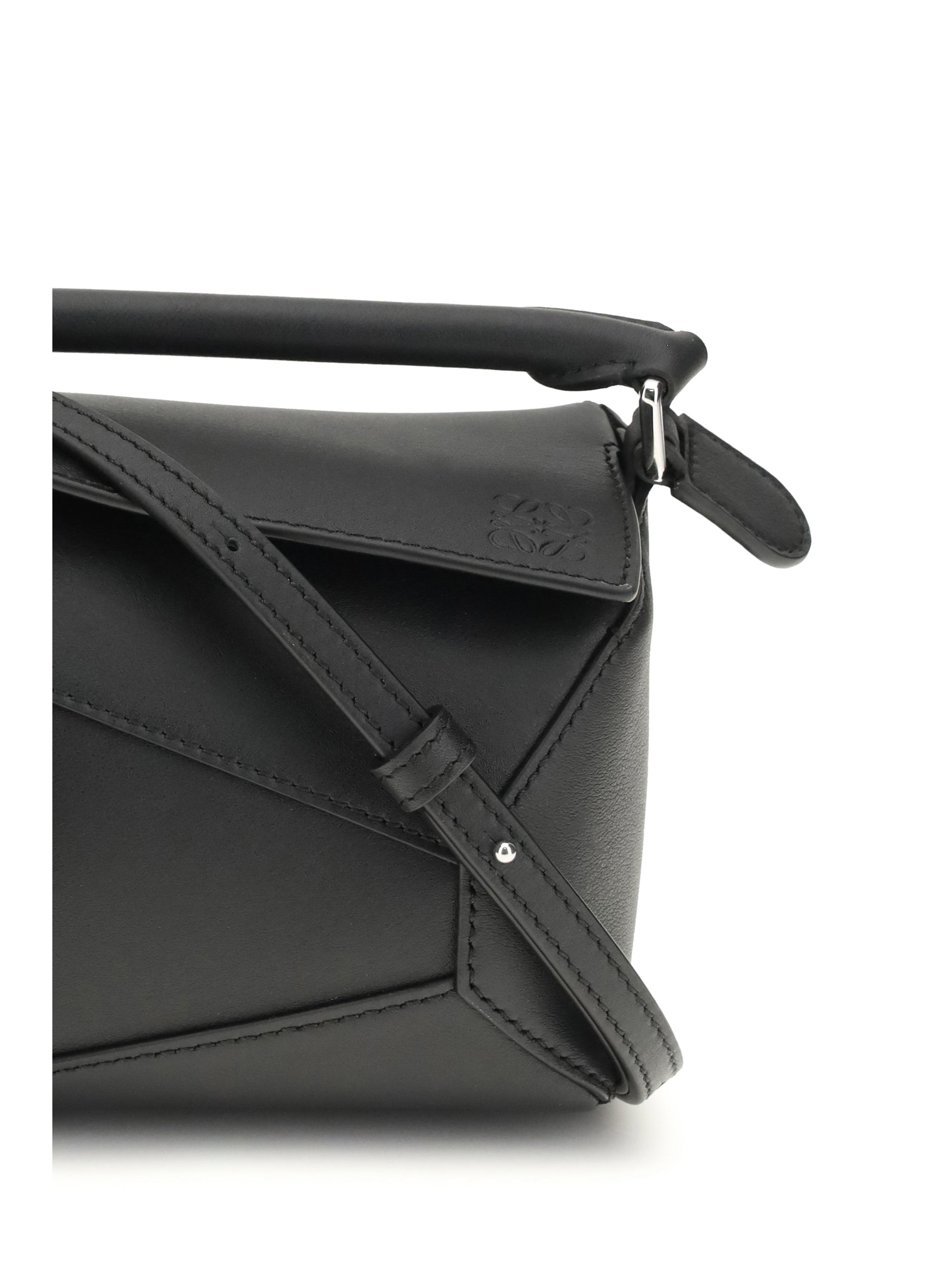 puzzle edge mini handbag