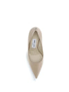kid leather pointed pumps
