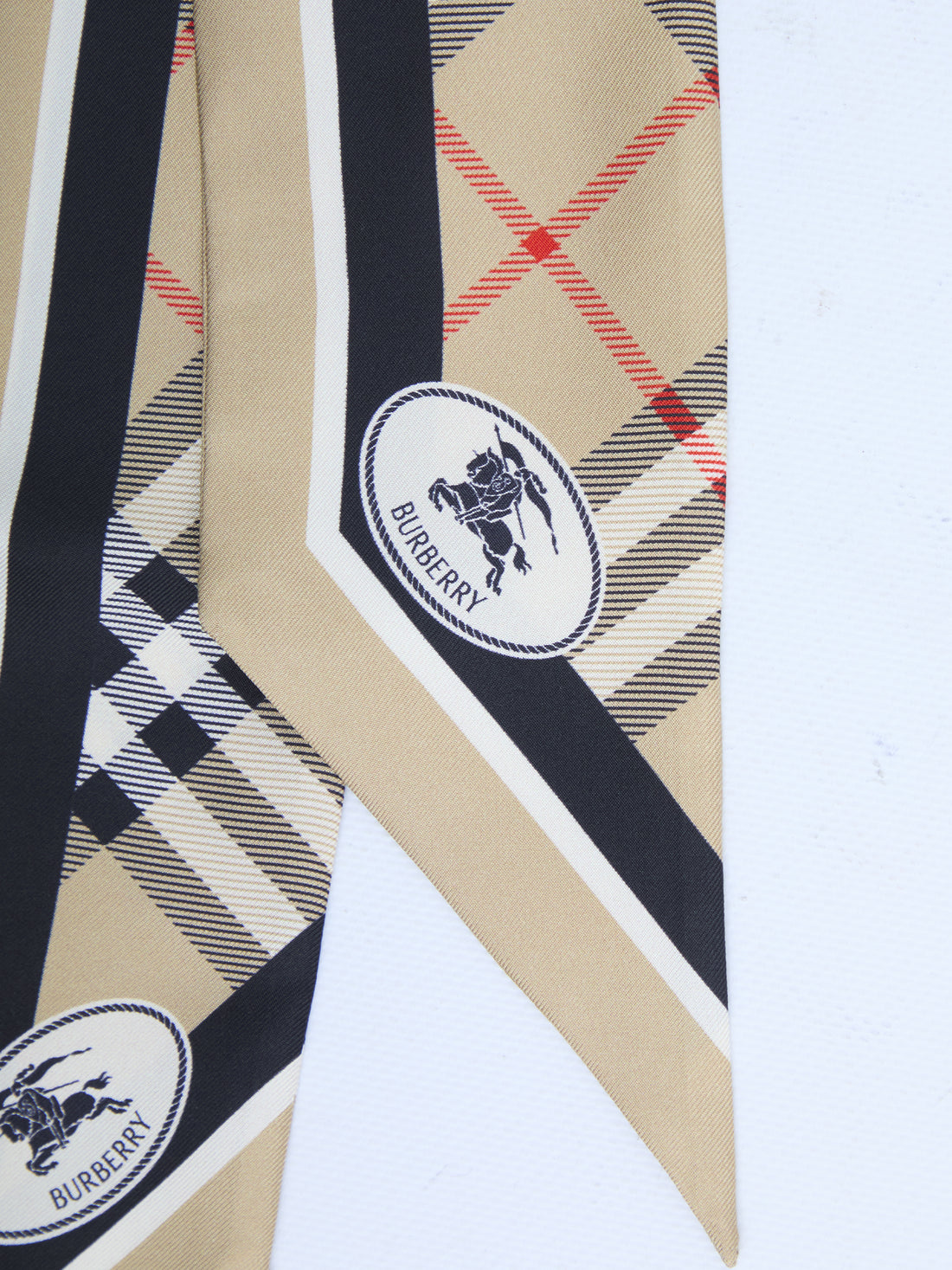 BURBERRY OS silk twill ribbon