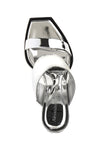 mirror mirror-effect leather sandals