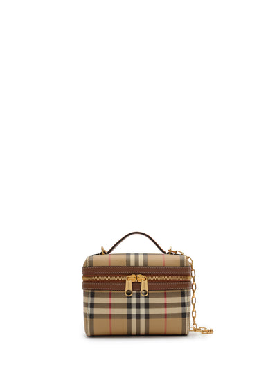 mini check vanity bag
