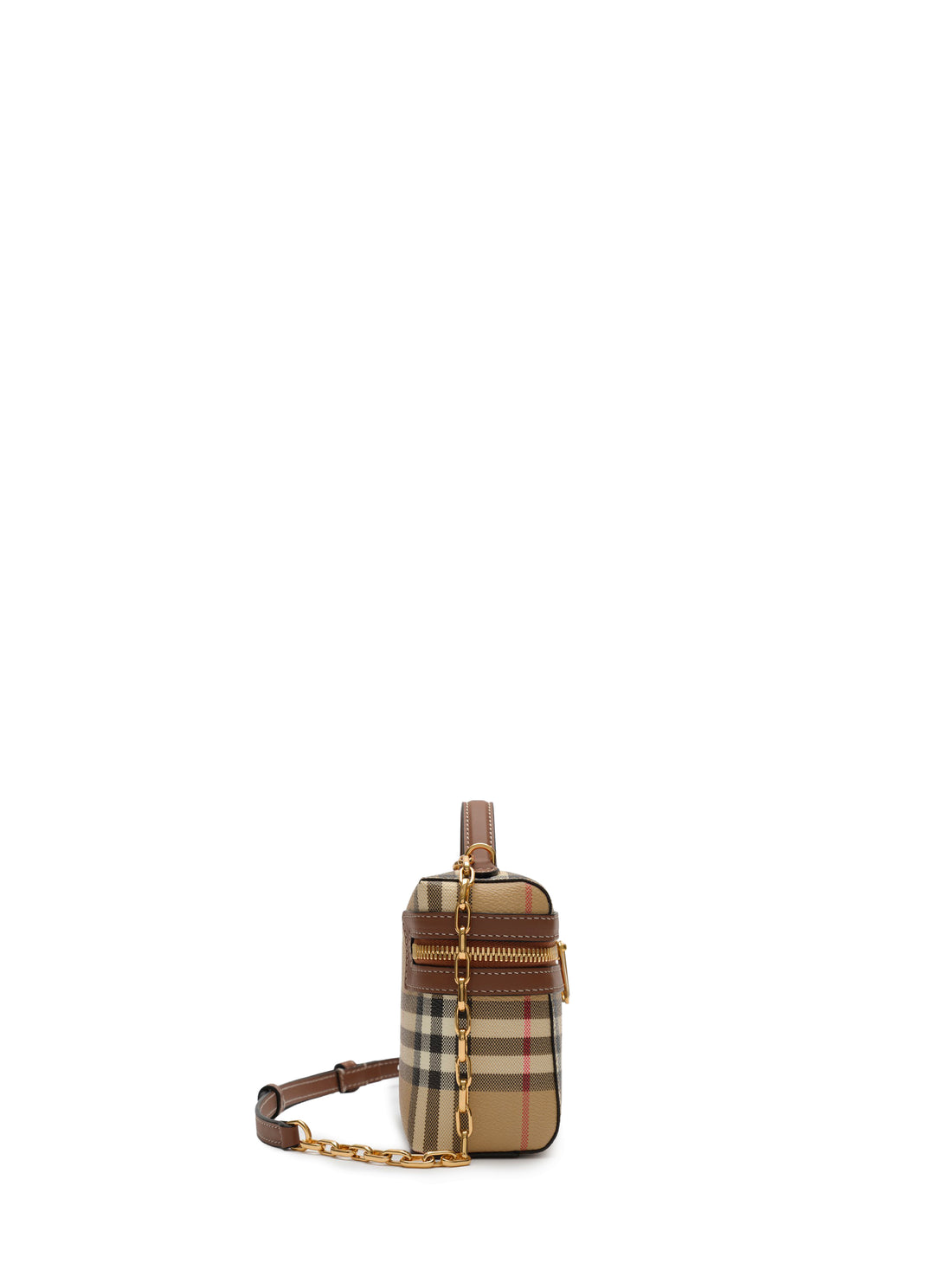 BURBERRY OS mini check vanity bag