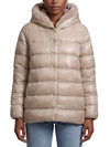 ultralight down jacket with faux fur