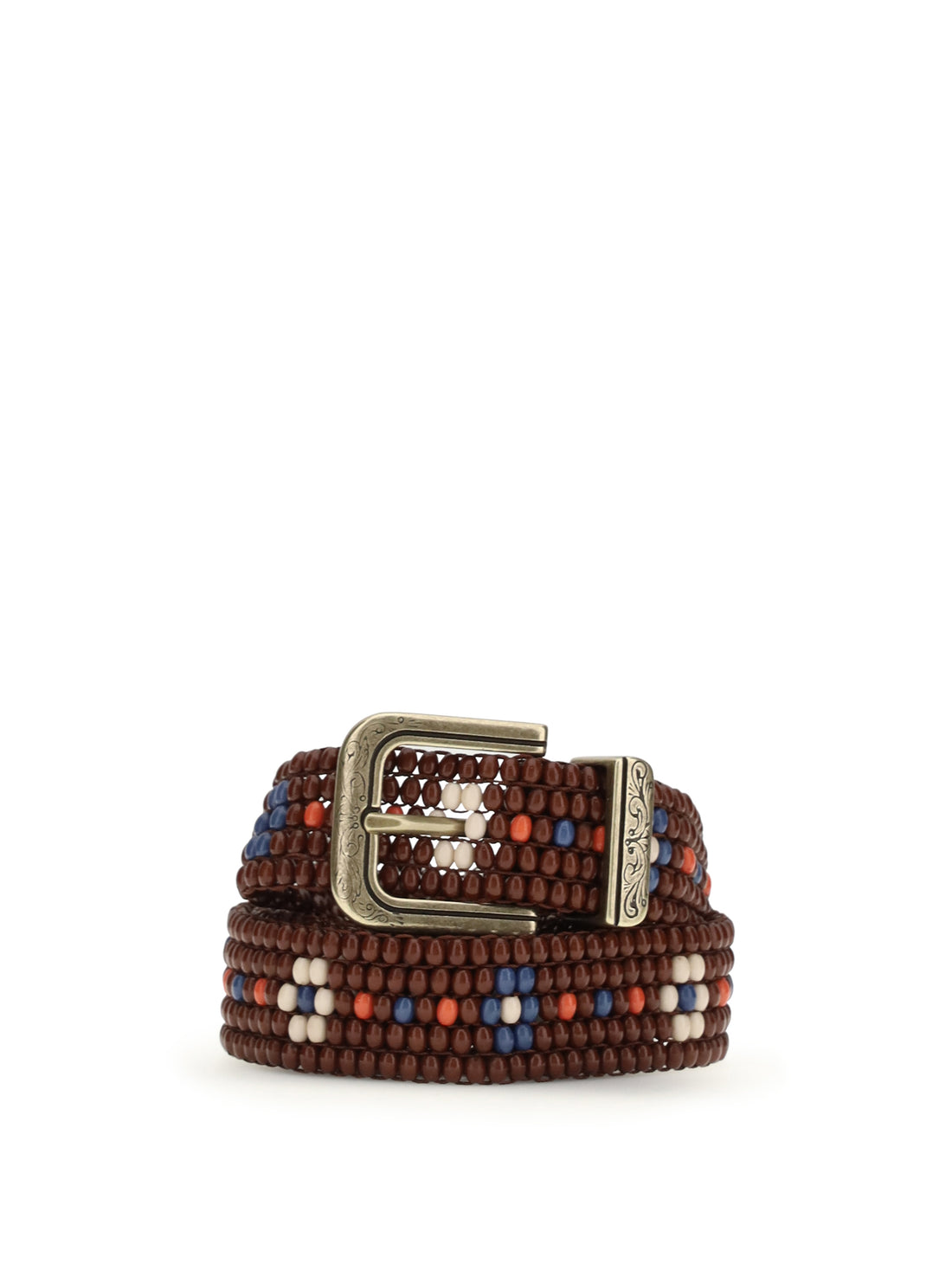 ETRO L beaded belt with floral motif 