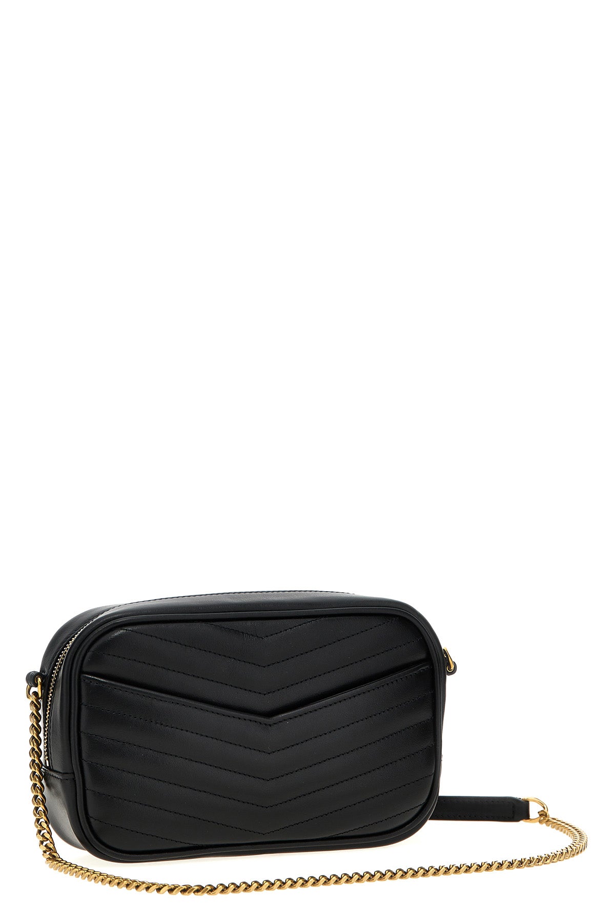 mini lou calf leather crossbody bag